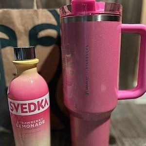 Target Starbucks x Stanley “Glittery Pink” tumbler 40 oz.